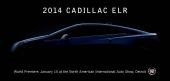 2014 Cadillac ELR premiärvisas den 15 januari i Detroit